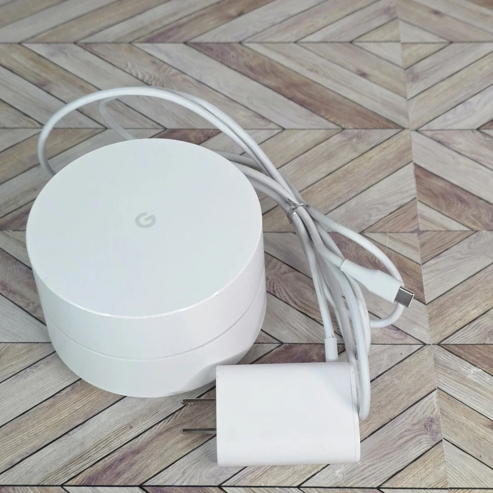 Google WiFi AC-1304 1 Port 1200Mbps Wireless Mesh Router With Power Cable TESTED
